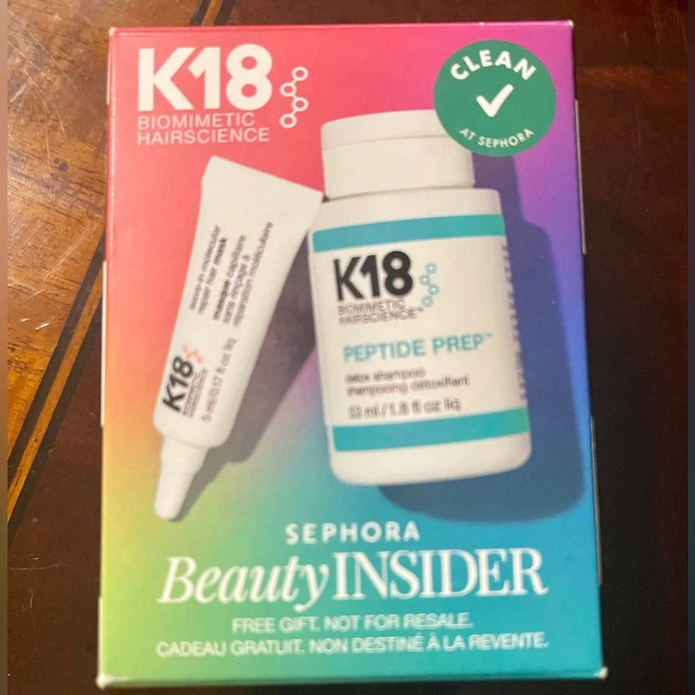 K18 Biomimetic Hair Science Sephora Beauty Insider Gift Peptide Prep & Mask NIB